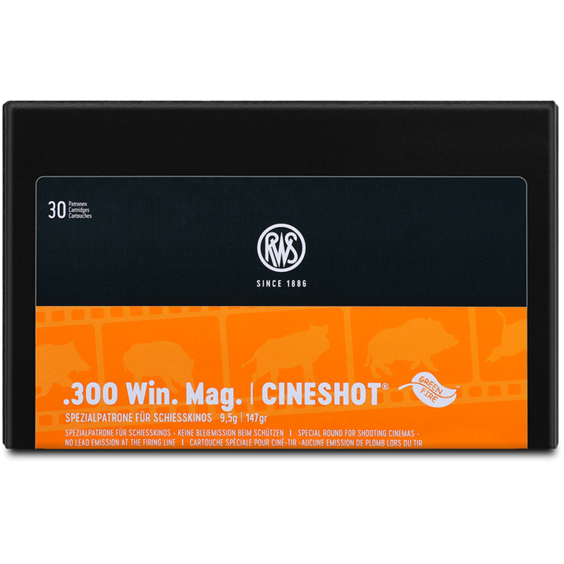 RWS 300 Win Mag CINESHOT 9,5Gr 147Grs - Boite de 30