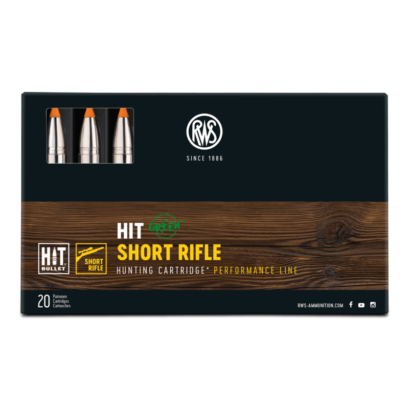 RWS Kal.9.3x62 Hit Short Rifle 16.2g / 250grs - Box mit 20 Patronen