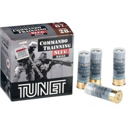 Tunet 12/67,5 Slug Commando Training 28G - Boite de 25 cps
