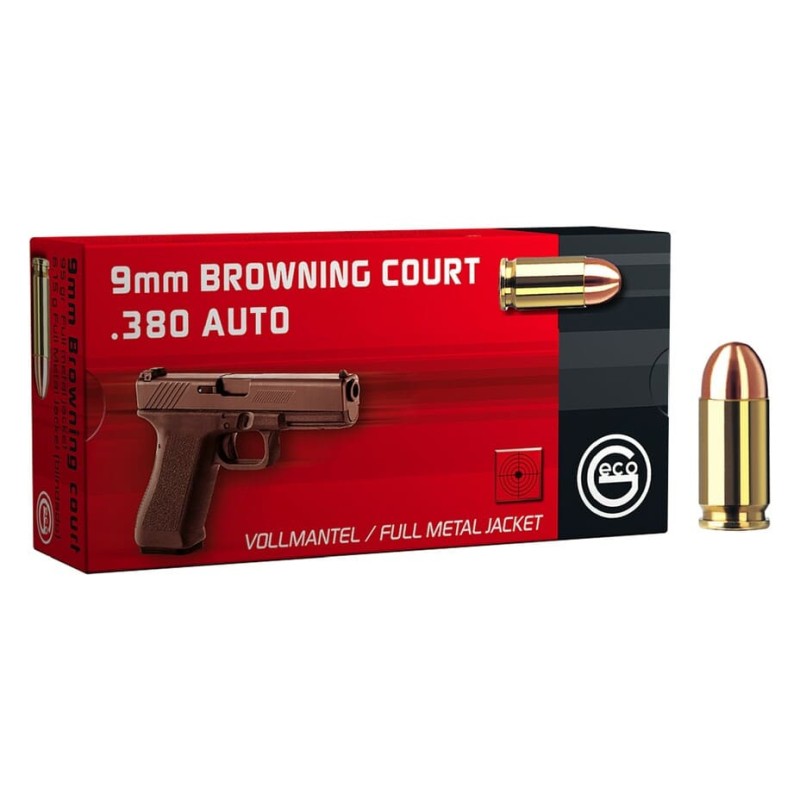 Geco 380 ACP / 9mm Browning Short FMJ 6,2g / 95 grs - Boite de 50 cps
