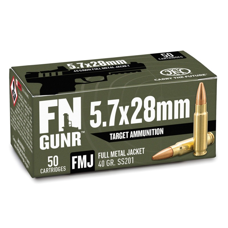 FN 5,7X28 FMJ 40GR Boite de 50 Cps