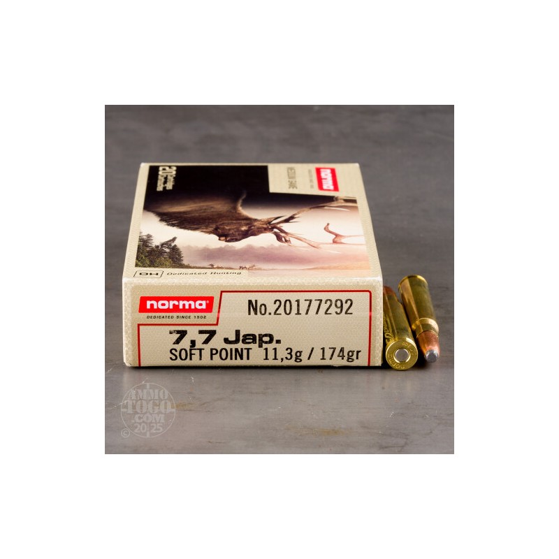 Norma 7,7 Jap SP 11,3Gr / 174Grs Boite de 20 Cps
