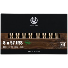 RWS 8X57 JRS HIT 10,4 g / 160 gr Boite de 20 Cps
