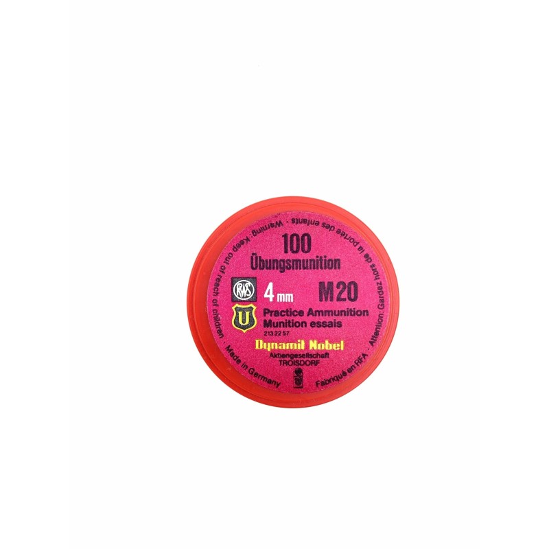 RWS Munition d'entrainement 4mm M20 Boite de 100 cps