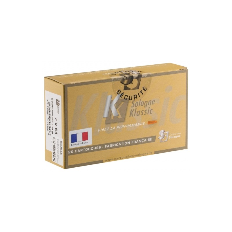 GPA Sologne 7x64 Subsonique 139 gr/9g Boite de 20 Cps