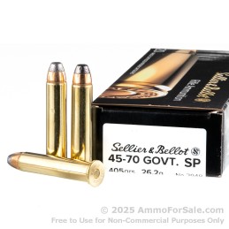 Sellier&Bellot 45-70 GOVT SP 405grs 26,2g Boite de 20Cps
