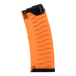 LANCER SYSTEMS L5AWM 30RD 5.56X45MM/.223 REM MAGAZINE, TRANSLUCENT BLAZE ORANGE