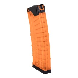 LANCER SYSTEMS L5AWM 30RD 5.56X45MM/.223 REM MAGAZINE, TRANSLUCENT BLAZE ORANGE