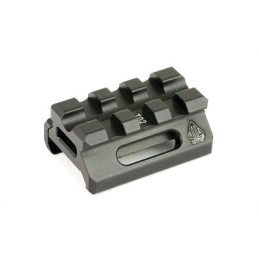 LEAPERS UTG SUPER SLIM PICATINNY RISER MOUNT 12" HEIGHT 3 SLOTS., BLACK
