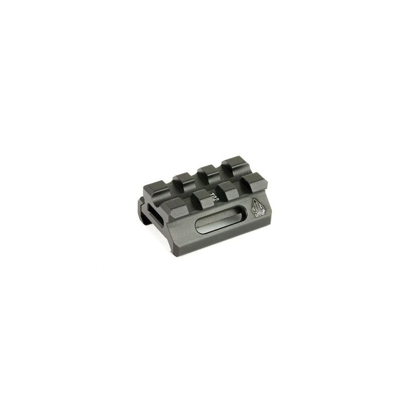 LEAPERS UTG SUPER SLIM PICATINNY RISER MOUNT 12" HEIGHT 3 SLOTS., BLACK