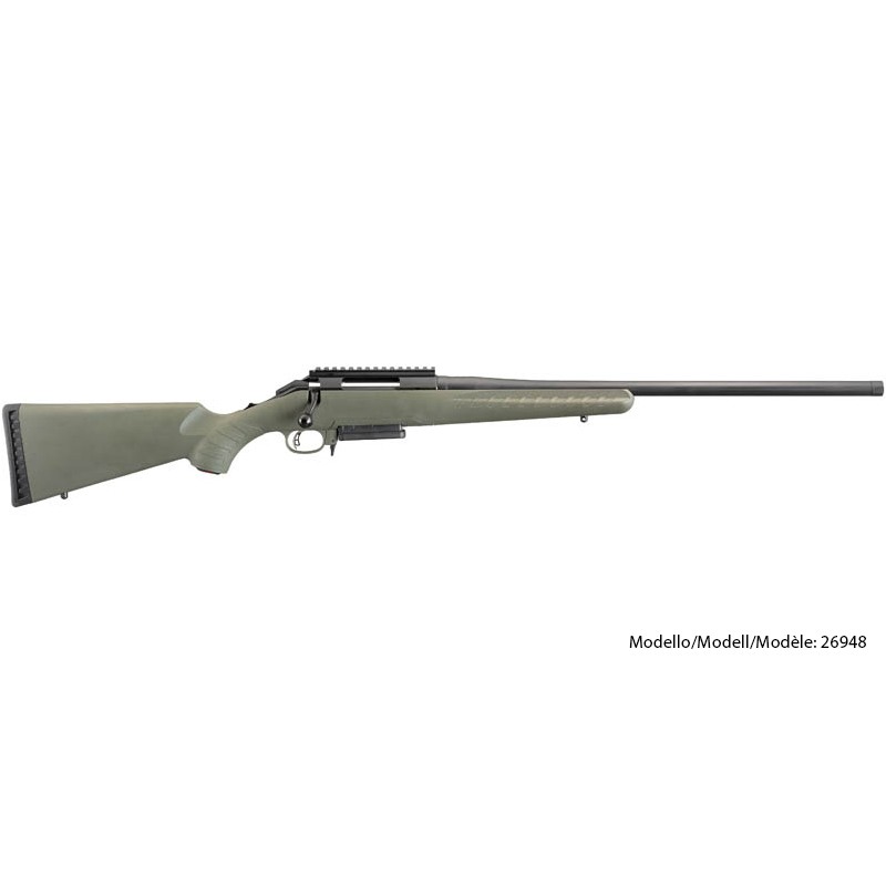 Ruger, Carabine, American Rifle Predator, .6.5 Grendel, 22", MT5/8"-24, 10 coups, Moss Green